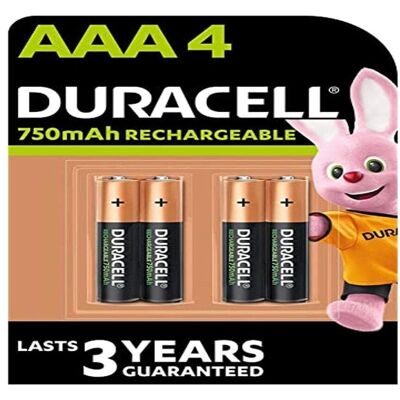 Batterie ricaricabili Duracell HR3-B - AA 750mAh Batterie ricaricabili Duracell HR3-B - AA 750mAh