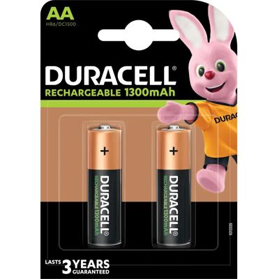 Pile Rechargeable Duracell Recharge Plus AA - 1300mAh, NiMH, Multicolore - Batteries - Publicité Pile Rechargeable Duracell Recharge Plus AA - 1300mAh, NiMH, Multicolore - Batteries - Publicité