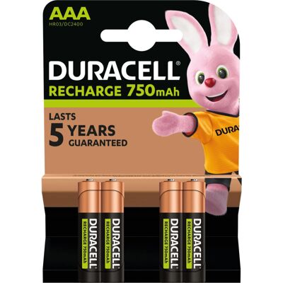 Duracell Modèle DC2400 Batteries rechargeables AAA NiMH - Batteries - Publicité Duracell Modèle DC2400 Batteries rechargeables AAA NiMH - Batteries - Publicité