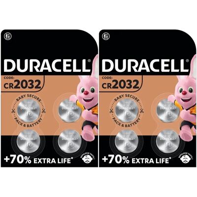 Duracell CR2032 Lithium Coin Battery - 20mm - 3V - 180mAh Duracell CR2032 Lithium Coin Battery - 20mm - 3V - 180mAh