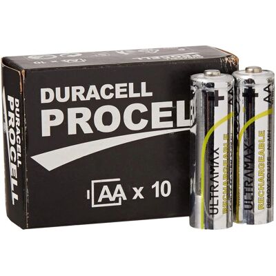 Piles industrielles AA Duracell - Pack de 10 - Publicité Piles industrielles AA Duracell - Pack de 10 - Publicité