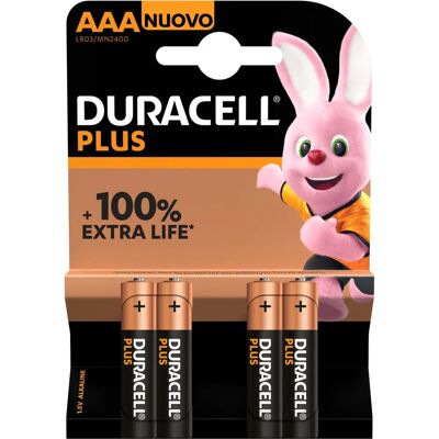 Marca Duracell Modello - Confezione da 4 batterie AAA Power Marca Duracell Modello - Confezione da 4 batterie AAA Power