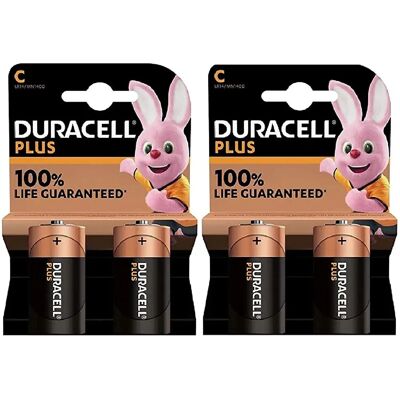 Pilhas alcalinas Duracell MN1400 2 unidades - Batteries Pilhas alcalinas Duracell MN1400 2 unidades - Batteries