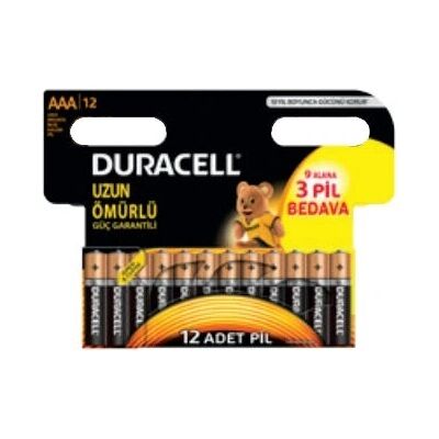 Duracell AAA Alkali-Batterien - 12 Stück Duracell AAA Alkali-Batterien - 12 Stück