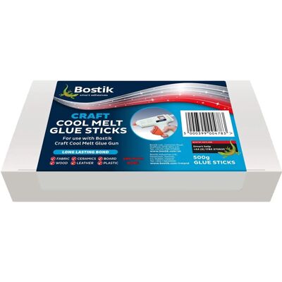 Bostik 91504 Glue Sticks 11mm x 190mm - Craft Glue Sticks - 50g Bostik 91504 Glue Sticks 11mm x 190mm - Craft Glue Sticks - 50g