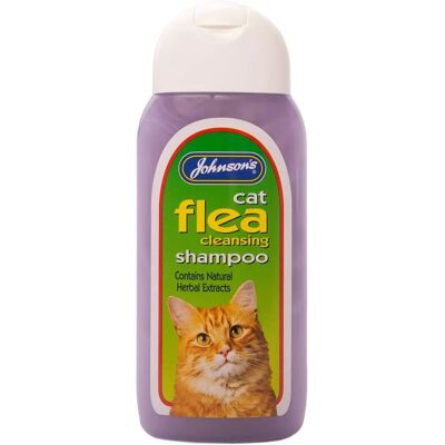 Johnsons Vet Cat Flea Cleansing Shampoo - Cat flea shampoo - 200ml Johnsons Vet Cat Flea Cleansing Shampoo - Cat flea shampoo - 200ml