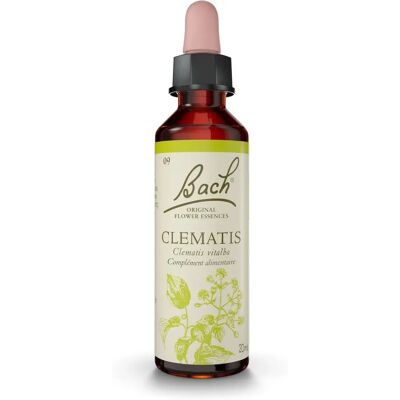 Fleurs de Bach Original Clematis 20ml Élixir Floral - Équilibre Émotionnel Fleurs de Bach Original Clematis 20ml Élixir Floral - Équilibre Émotionnel