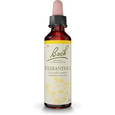 Fleurs de Bach Scleranthus Original 20ml - Supplément émotionnel - Publicité Fleurs de Bach Scleranthus Original 20ml - Supplément émotionnel - Publicité