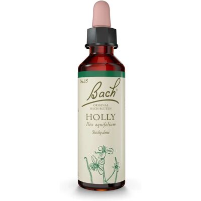 Dr. Bach Holly - Esencja Kwiatowa na Zazdrość i Nieufność - 20ml Dr. Bach Holly - Esencja Kwiatowa na Zazdrość i Nieufność - 20ml