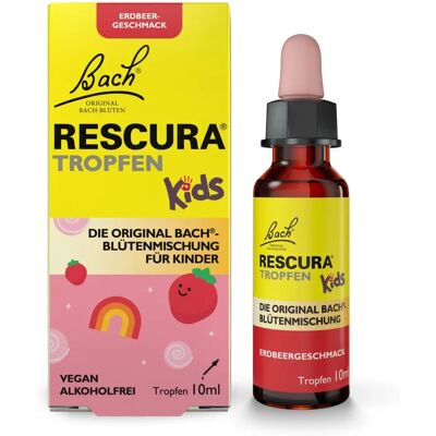 Bach RESCURA Kids Erdbeer Tropfen - Alkoholfrei Emotionale Unterstützung Bach RESCURA Kids Erdbeer Tropfen - Alkoholfrei Emotionale Unterstützung
