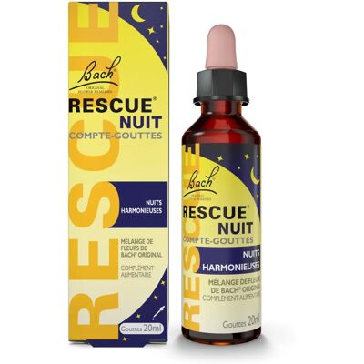 Remède floral Nuit Rescue Bach - Soutien naturel au sommeil - Publicité Remède floral Nuit Rescue Bach - Soutien naturel au sommeil - Publicité
