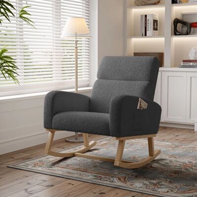 TANANT - Sedia a dondolo - Gris Oscuro - rocking chair TANANT - Sedia a dondolo - Gris Oscuro - rocking chair