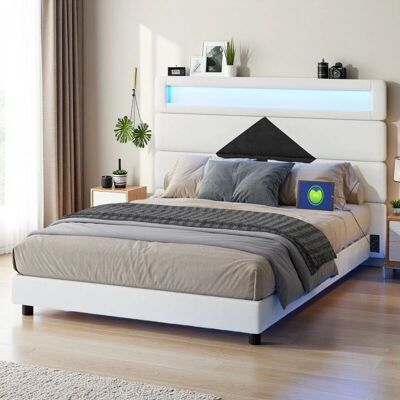 TANANT - Letto 140x190 - USB - LED - Cama TANANT - Letto 140x190 - USB - LED - Cama
