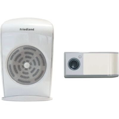 Friedland White Wireless Door Chime Kit - Doorbell Set D3003S Friedland White Wireless Door Chime Kit - Doorbell Set D3003S
