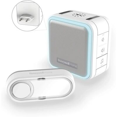 Honeywell Wireless Doorbell Kit with Light - White Honeywell Wireless Doorbell Kit with Light - White