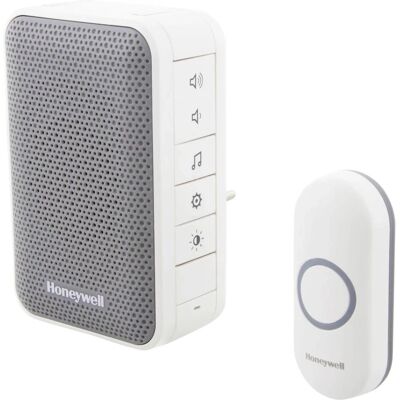 Honeywell DC313NP2 Trådløs Dørklokke - 6 Melodier, IP55 Honeywell DC313NP2 Trådløs Dørklokke - 6 Melodier, IP55