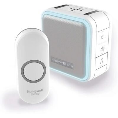 Honeywell White Wireless Doorbell - 6 Melodies, 150m Range Honeywell White Wireless Doorbell - 6 Melodies, 150m Range