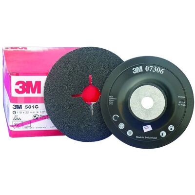 3M Apoyo suave meseta para discos de fibra 125 mm - Soporte para discos abrasivos 3M Apoyo suave meseta para discos de fibra 125 mm - Soporte para discos abrasivos