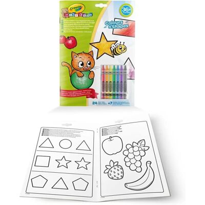 CRAYOLA Mini Kids Formas e Cores Livro de coloring - Livro infantil CRAYOLA Mini Kids Formas e Cores Livro de coloring - Livro infantil