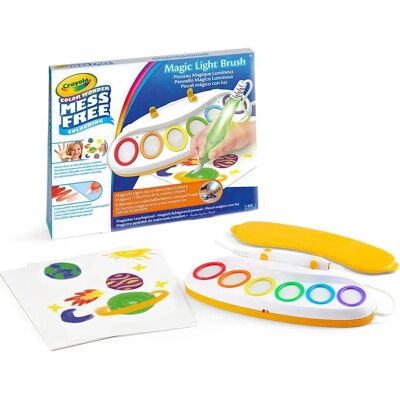 Crayola Color Wonder Magipennello Luminoso - 6 tamponcini di colore - Pennello luminoso - Art Set Crayola Color Wonder Magipennello Luminoso - 6 tamponcini di colore - Pennello luminoso - Art Set