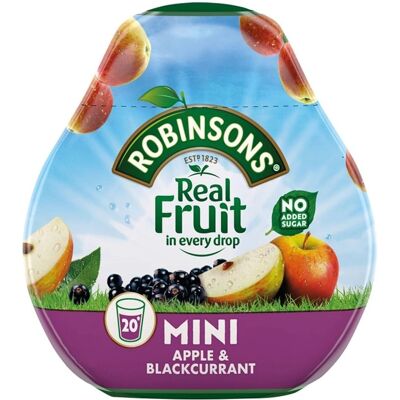 Robinsons - No Added Sugar Mini Apple & Blackcurrant - Fruit Drink - Publicité Robinsons - No Added Sugar Mini Apple & Blackcurrant - Fruit Drink - Publicité