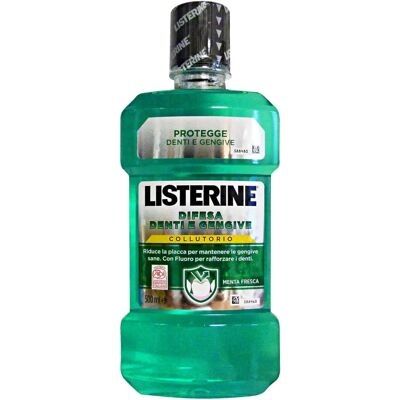 Listerine - Teeth & Gum Defence Fresh Mint Mouthwash - Unisex, 500 ml Listerine - Teeth & Gum Defence Fresh Mint Mouthwash - Unisex, 500 ml