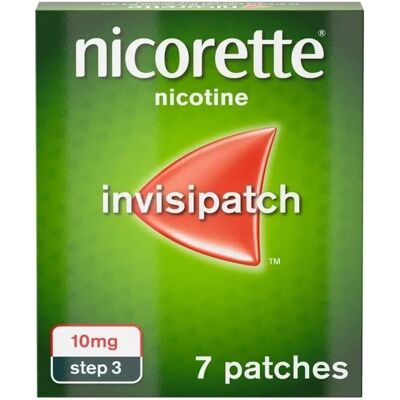 Nicorette Brand Step 3 Invisi 10mg Nicotine Patch - 7 Patches Nicorette Brand Step 3 Invisi 10mg Nicotine Patch - 7 Patches