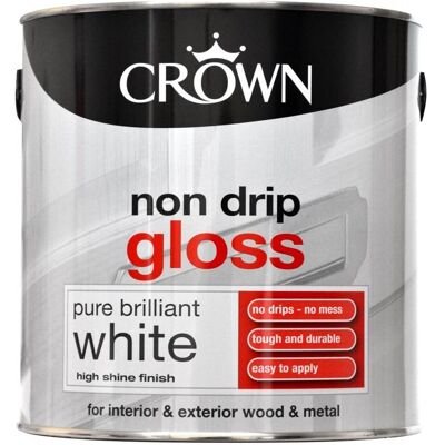 Crown White Gloss Paint - 2.5L - Interior Paint Crown White Gloss Paint - 2.5L - Interior Paint