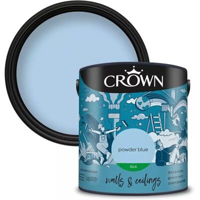 Crown Blue Emulsion Paint - Walls & Ceilings - 2.5L Crown Blue Emulsion Paint - Walls & Ceilings - 2.5L