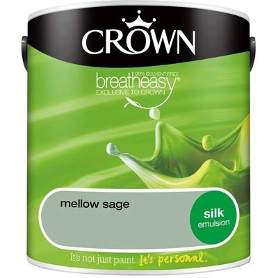 Crown Silk Breatheasy Mellow Sage Paint - 2.5L Crown Silk Breatheasy Mellow Sage Paint - 2.5L