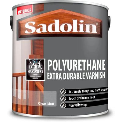 Sadolin - Polyurethane Extra Durable - Matte - 2.5L - Varnish Sadolin - Polyurethane Extra Durable - Matte - 2.5L - Varnish