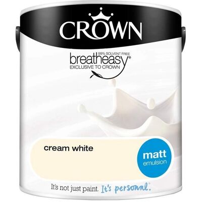 Crown White Matt Paint Emulsion - Walls & Ceilings 2.5L Crown White Matt Paint Emulsion - Walls & Ceilings 2.5L
