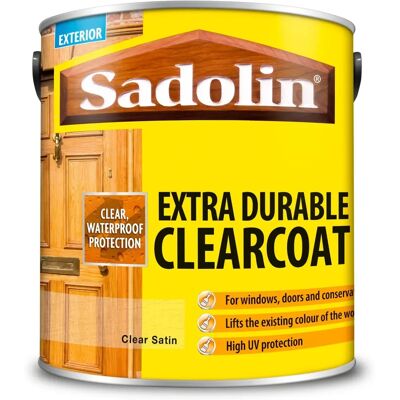 Sadolin Extra Durable Clearcoat - 2.5L - Clear Gloss - Exterior Wood Protection Sadolin Extra Durable Clearcoat - 2.5L - Clear Gloss - Exterior Wood Protection