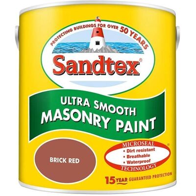 Sandtex Brick Red Masonry Paint - 2.5L Sandtex Brick Red Masonry Paint - 2.5L