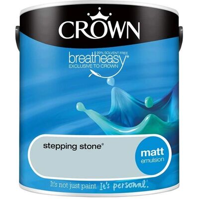 Crown Interior Wall & Ceiling Paint - Breatheasy, Smoked Glass - 2.5L Crown Interior Wall & Ceiling Paint - Breatheasy, Smoked Glass - 2.5L