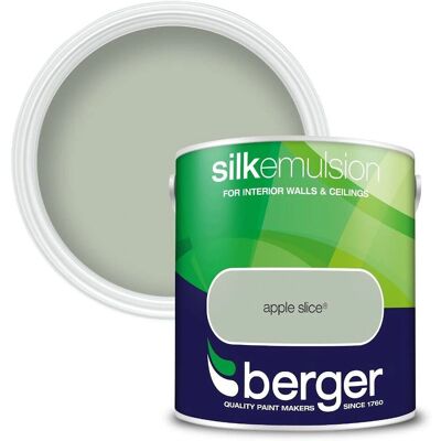 Berger - Silk Emulsion - Apple - 5 Litre - Paint Berger - Silk Emulsion - Apple - 5 Litre - Paint