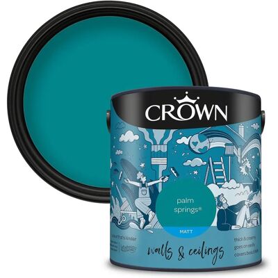 Crown Palm Springs Matt Paint Emulsion Walls & Ceilings - Paint Emulsion Crown Palm Springs Matt Paint Emulsion Walls & Ceilings - Paint Emulsion
