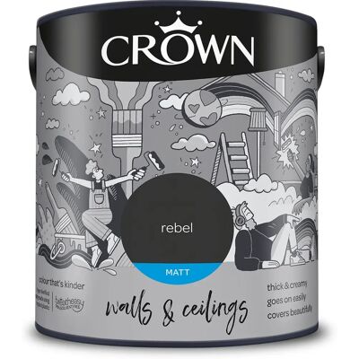 Crown Rebel Matt Paint Emulsion - 2.5L Crown Rebel Matt Paint Emulsion - 2.5L