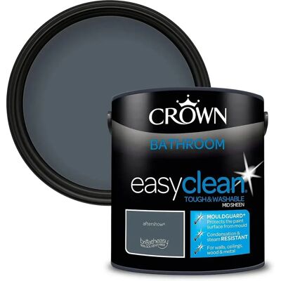 Crown Easyclean Bathroom Mouldguard Mid Sheen Paint - 2.5L Crown Easyclean Bathroom Mouldguard Mid Sheen Paint - 2.5L