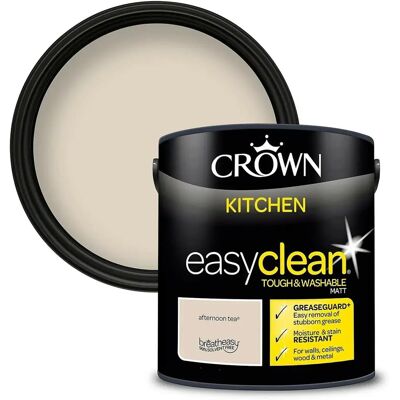 Crown Easyclean Kitchen Greaseguard+ Matt Paint Aftershow - 2.5L Crown Easyclean Kitchen Greaseguard+ Matt Paint Aftershow - 2.5L