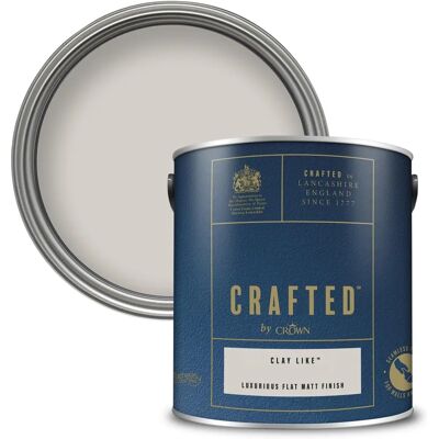 Crown - CRAFTED by Crown Flat Matt Emulsion - Clay Like - Paint Crown - CRAFTED by Crown Flat Matt Emulsion - Clay Like - Paint