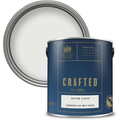 Crown - CRAFTED by Crown Flat Matt Emulsion - Cotton Cloth Crown - CRAFTED by Crown Flat Matt Emulsion - Cotton Cloth