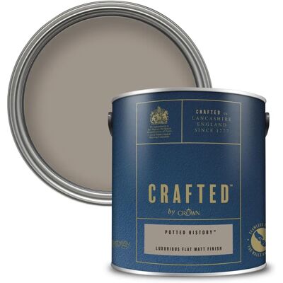 CRAFTED by Crown - Flat Matt Emulsion - 2.5L - Paint CRAFTED by Crown - Flat Matt Emulsion - 2.5L - Paint