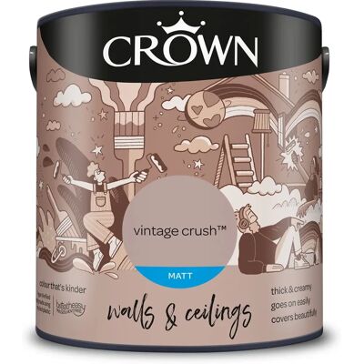 Crown Vintage Crush Matt Paint Emulsion 2.5L Crown Vintage Crush Matt Paint Emulsion 2.5L