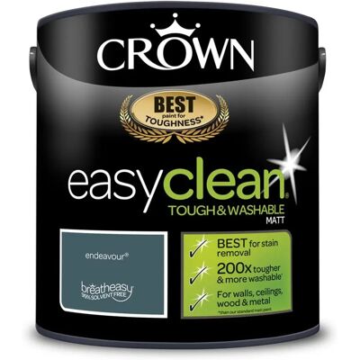 Crown Easyclean Green Paint - Multi-surface Interior - 2.5L Crown Easyclean Green Paint - Multi-surface Interior - 2.5L