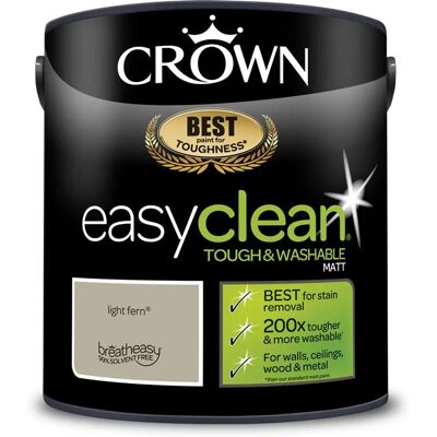 Crown - Easyclean Matt Emulsion - Light Fern - emulsion paint Crown - Easyclean Matt Emulsion - Light Fern - emulsion paint