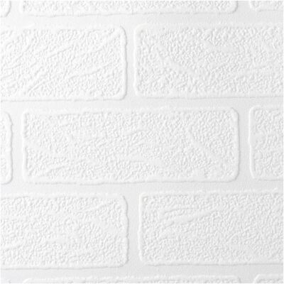 Superfresco White Paintable Brick Wallpaper - Wallpaper Superfresco White Paintable Brick Wallpaper - Wallpaper