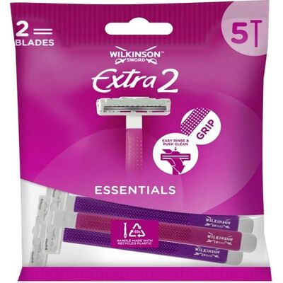 Wilkinson Sword Extra 2 Rasoirs - Pack de 5 - Publicité Wilkinson Sword Extra 2 Rasoirs - Pack de 5 - Publicité