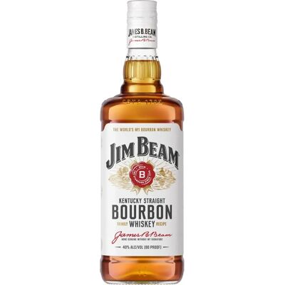 Jim Beam White Label Kentucky Straight Bourbon Whiskey - 1L - Whiskey Bourbon Jim Beam White Label Kentucky Straight Bourbon Whiskey - 1L - Whiskey Bourbon