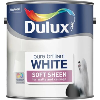 Dulux Soft Sheen - Emulsion Paint 5L - White Dulux Soft Sheen - Emulsion Paint 5L - White